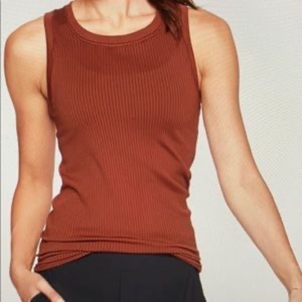 Athleta - Renew Tank Ribbed - S - Hip Length
